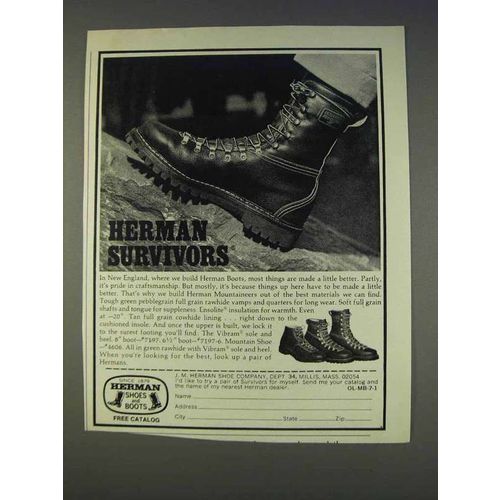 1977 Herman Boots Ad - Survivors