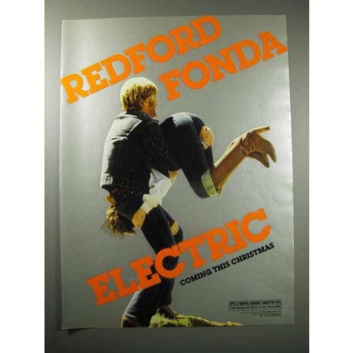 1980 Electric Movie Ad - Redford, Fonda