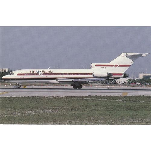 US Air Shuttle Boeing B727 25 Civil Aircraft Postcard (A20017)