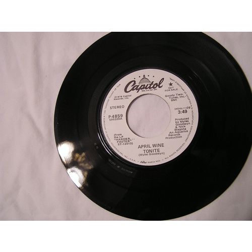 April Wine Promo 45-TONITE STEREO/MONO
