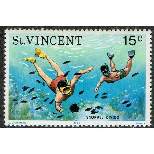 St. Vincent 1975 Tourism 15c Multicoloured SG451 UM