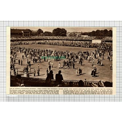 C2881) Oxford Cambridge University Cricket Match Lord's Van Ryneveld 1948 Clip
