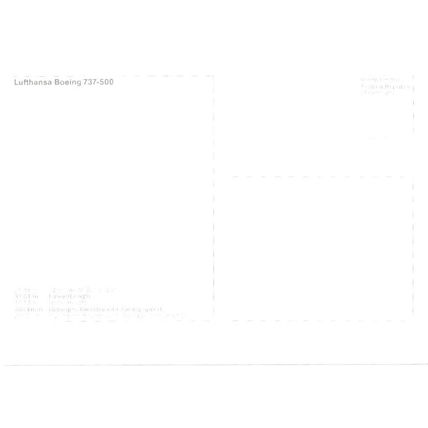 Aviation; passenger aircraft; Boeing 737-500, Lufthansa issue (2)