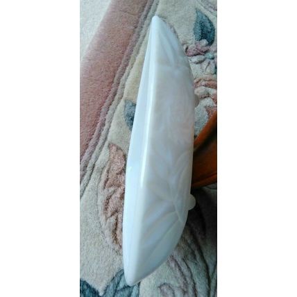Depression Era, Triangular, Milk Glass Candy Dish