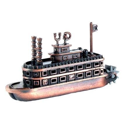 Steam Boat with Paddle Wheel Die Cast Metal Collectible Pencil Sharpener
