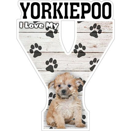 I Love My Yorkiepoo Fridge Magnet
