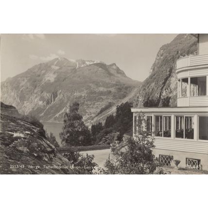 Geiranger Norge Turisthotelleret Hotel Union Norway Postcard