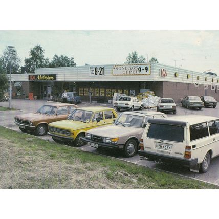 Halsningar Fran Husum Matrosen Supermarket Sweden Postcard