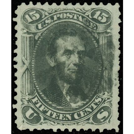US Scott #77, Used-XF With a Cork Fancy Cancel, Nibbed Perfs at Right, SCV $175!