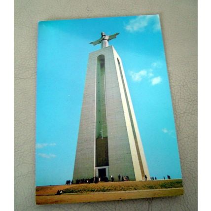 ALMADA - MONUMENT TO CHRIST - PORTUGAL - POSTCARD ~
