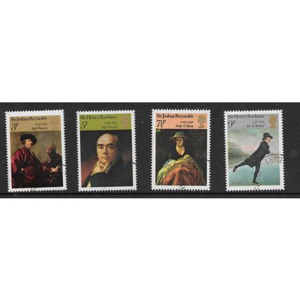 GREAT BRITAIN 1973 BRITISH PAINTINGS SG 931 / 934 SET 4 VALS FINE USED#3