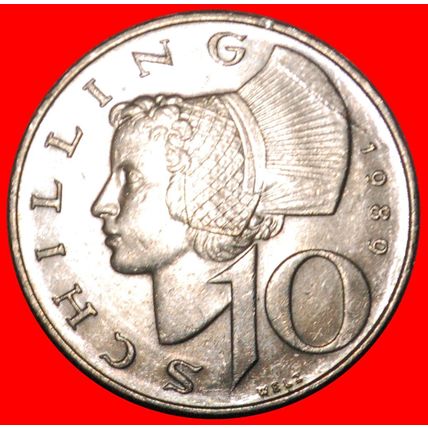 HAMMER AND SICKLE (1974-2001): AUSTRIA ★ 10 SHILLINGS 1989 ★LOW START★NO RESERVE