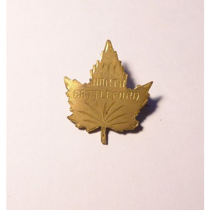North Battleford CANADA badge/pin Maple leaf