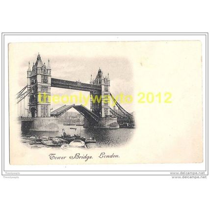 TOWER BRIDGE, LONDON, ENGLAND, c1900s?, Postcard