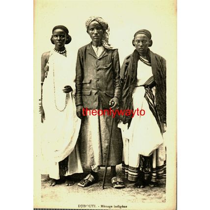 Djibuti, Typical Ethnic Types, Postcard, 1910s?