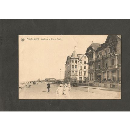 Postcard Belgium Knocke Zoute Hotel Brize and Hotel Royal