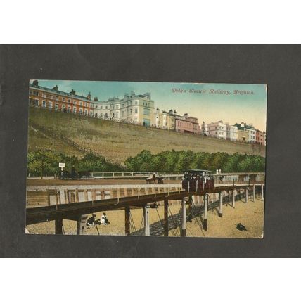 Postcard West Sussex Brighton Volks Electric Railway 1915