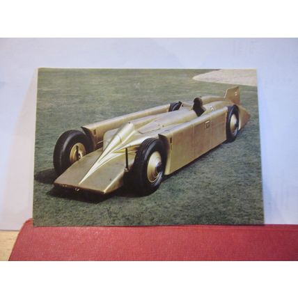 'GOLDEN ARROW' record breaker car Beaulieu postcard National Motor Museum =