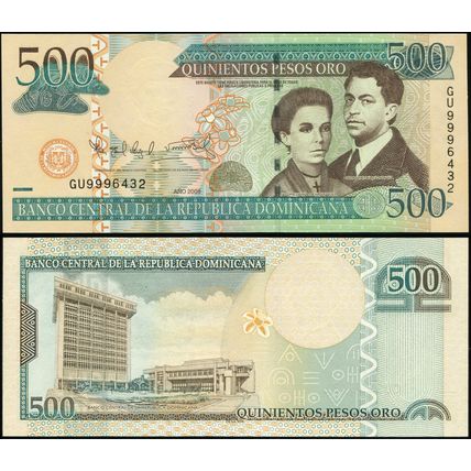 Dominican Republic. Banknote 500 pesos oro. 2009. Unc. Paper. Cat# P.179b