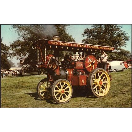 Robey 5-ton Steam Tractor, c.1970 - FW Pawsey Postcard