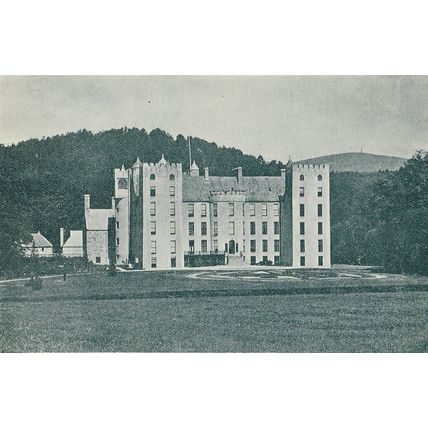 Banchory Ternan Deeside And Aboyne Castle Scotland 1900 Antique Print Picture