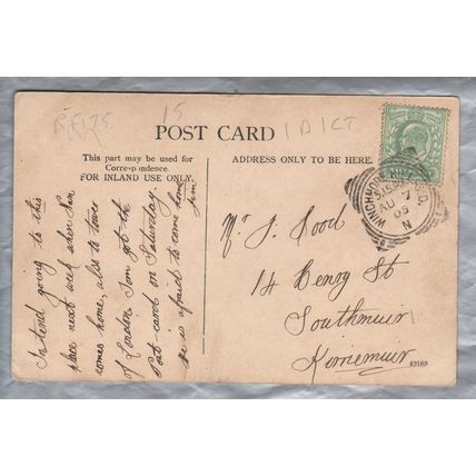 Westminster Abbey - London - Postally Used - Winchmore Hill 7th August 1905