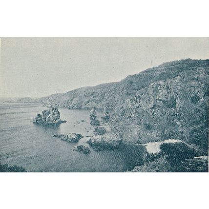 Sark Banquette Bay Gouliot Bay And Caves Channel Islands 1900 Antique Print