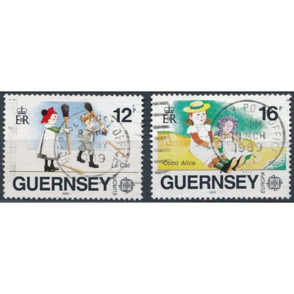 EUROPA: 12p & 16p - Guernsey 1989 - F H - SG 451/2