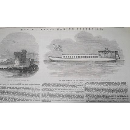 Her Majesty's Marine Excursion - August 21, 1847 Illustrated London News section