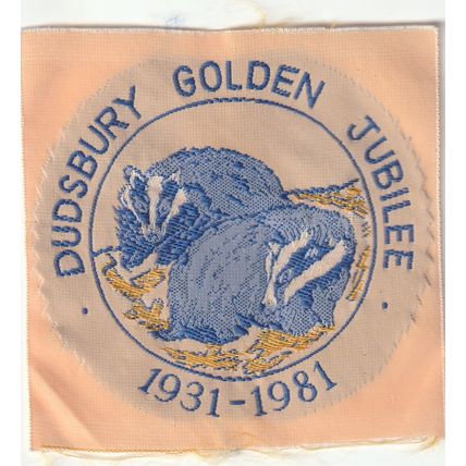 Scout Badge - Camp Site - Dudsbury Golden Jubilee 1931/1981 - Ribbon (A1)
