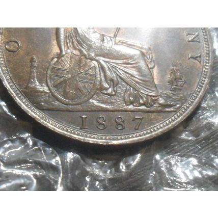 1887 Victoria penny.