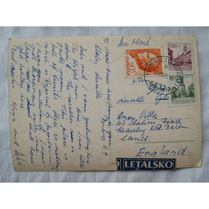 1972 postcard Portoroz, Slovenia