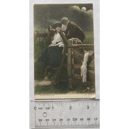 vintage Greetings postcard - In The Gloaming - J. Welch & Sons, Portsmouth,
