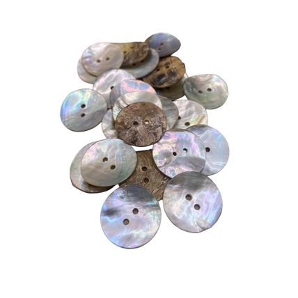 20mm Natural Mother of Pearl Shell Buttons 2 hole Sewing Knitting Crafts Arts