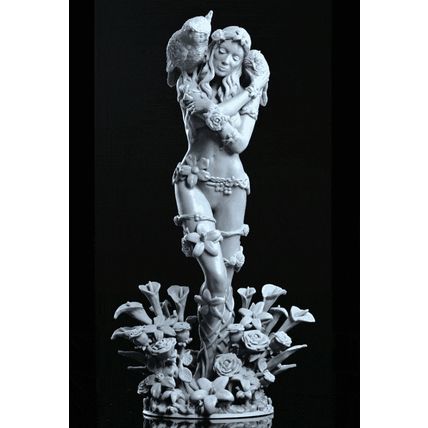 DRYAD Eloven The White Lily (1) 1/12 172mm resin model kit and base