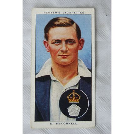 1938 Players Cricketers No. 17 N. McCorkell, Hampshire
