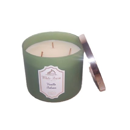 Bath & Body Works White Barn Vanilla Balsam 3 Wick Scented Candle 14.5 oz