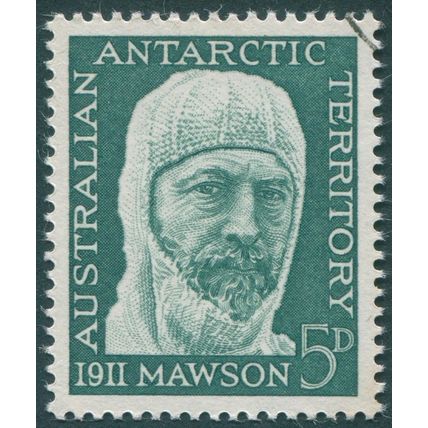 Australian Antarctic Territory 1961 5d myrtle-green SG7 CTO