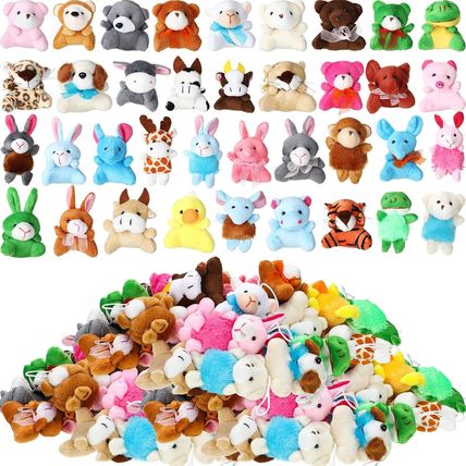 Hydren 200 Pcs Mini Stuffed Animals Bulk for Kids Tiny Critter Animals Plush for