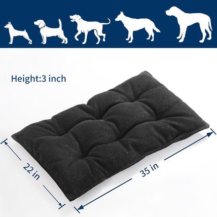 MABOZOO Chew Proof Indestructible Dog Beds for Aggressive Chewers,Durable Dog Cr
