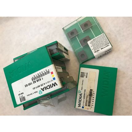 LOT 100 WIDIA HC-P20-M CARBIDE INSERTS 9-ZE-5577-D1 WIDIA W6-63 ,ROOM5