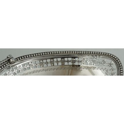7" Swing Handled Epergne Sweetmeats Basket, London 1785, 178mm, 137g.