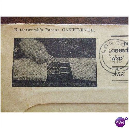 GB 1935 GV Butterworth's Patent Cantilever Cover Dextro