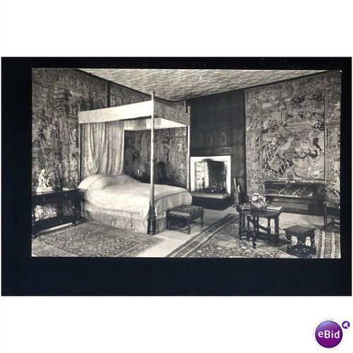 Cambridgeshire SAWSTON HALL Tapestry Bedroom Postcard by Country Life