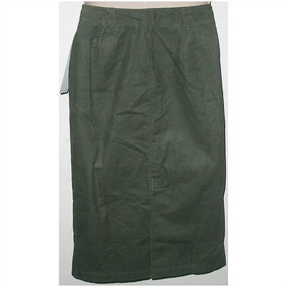 Columbia Green Corduroy Skirt River Resort