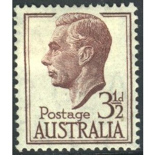 Australia 1950 - SG247 - 3½d purple - KGV1 - MH