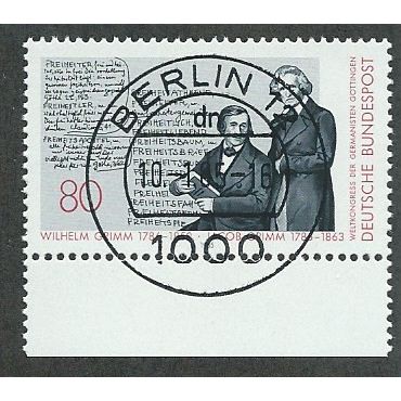 GER 1985 80pf 'GRIMM BROTHERS' FINE USED (EBID49-401)
