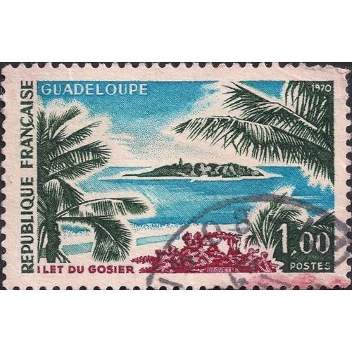 GUADELOUPE, Tourism, L'ile de Gosier, blue 1970, 1.00F