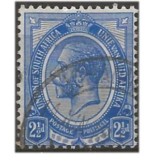 South Africa 1913 SG7a 2 1/2d Deep Blue Fine Used . .. .