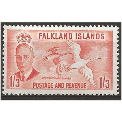 Falkland Islands 1952 SG181 1s3d Orange Mounted Mint . .. .